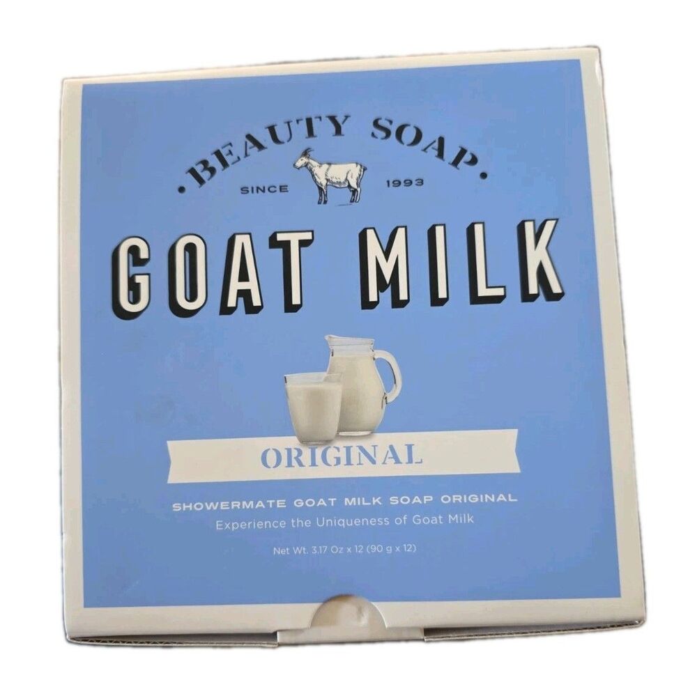 Beauty Soap Goat Milk Soap Original 12Pk 3.17 Oz each Moisturizing Natural Bar